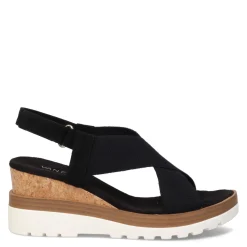 Vaneli Wedges|Women's , Carlin Sandal Black