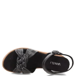 Vaneli Wedges|Women's , Clew Sandal Black