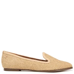 Zodiac Slip-On Shoes|Women's , Hill Loafer Natural Beige Raffia