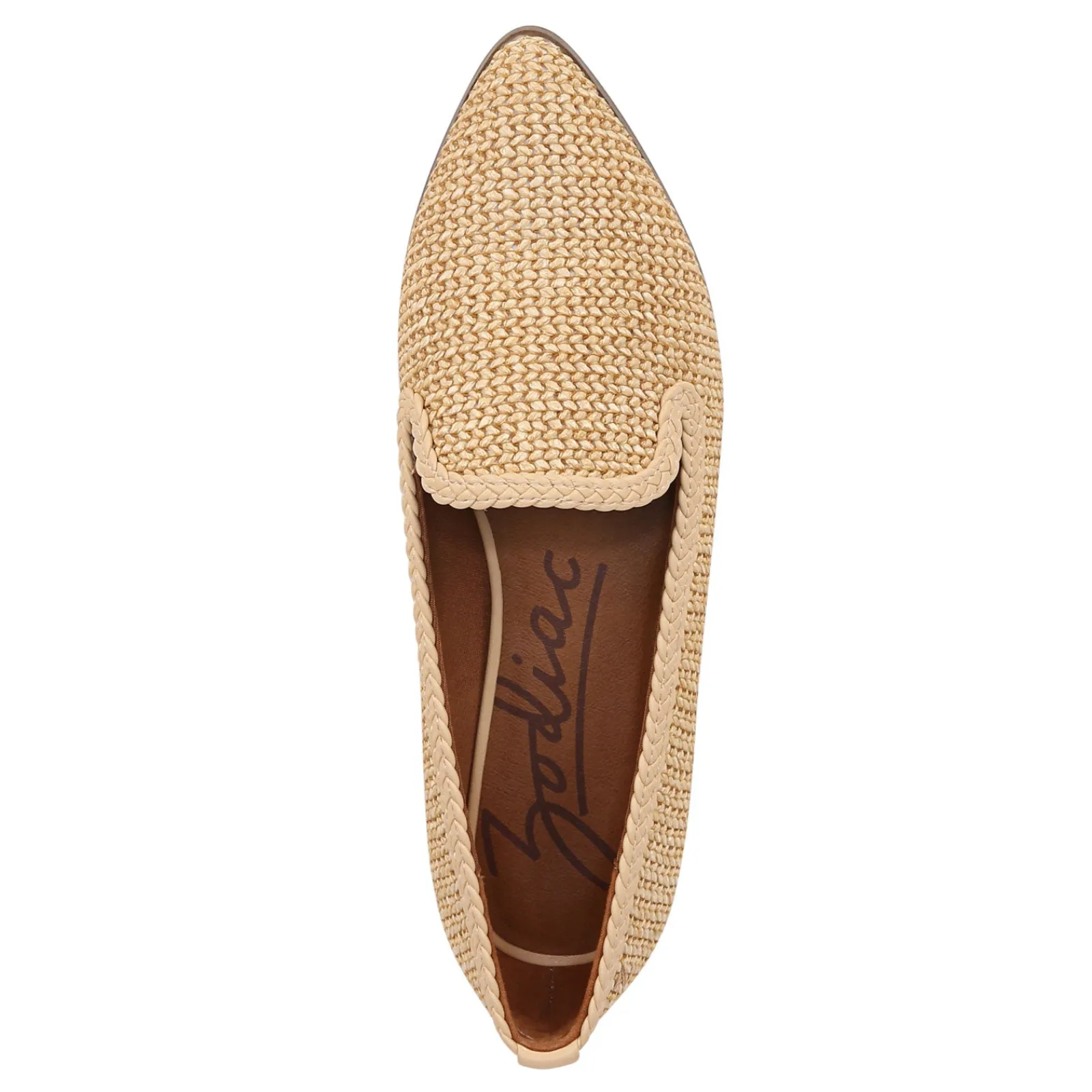Zodiac Loafers|Women's , Hill Loafer Natural Beige Raffia