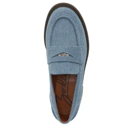 Zodiac Loafers|Women's , Hunter Loafer Denim Blue Fabric