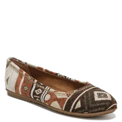 Zodiac Flats|Women's , Sonia Flat Orange Fabric